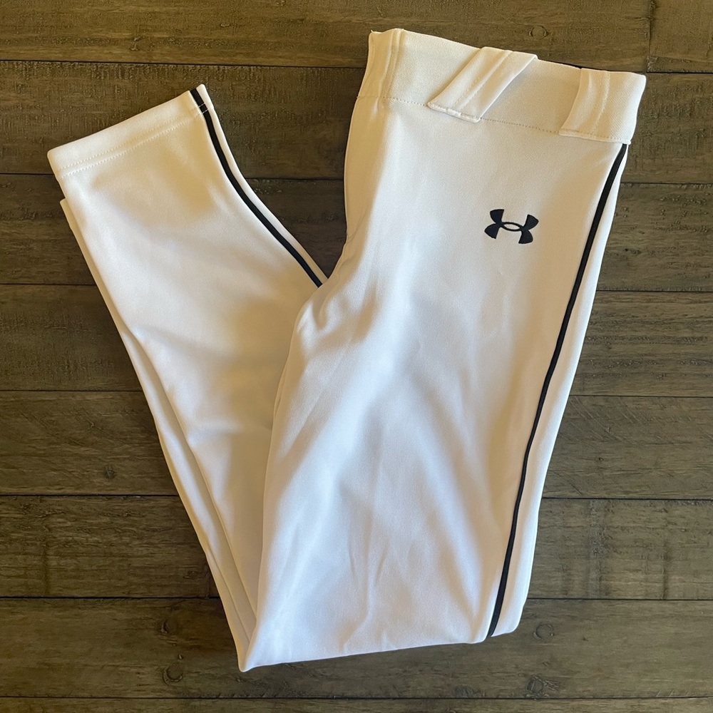 Under Armour Boys Baseball Piped Pants Youth Large
